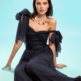 Beamina Black Tulle Pants