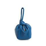 Classic Indigo Luxe Bombón Knot Wrist Bag