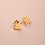 Gold Plated Bold Star Earrings