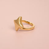 Gold Plated Bold Star Ring