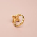 Gold Plated Bold Star Ring