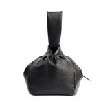 Classic Black Bombón Knot Wrist Bag