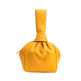 Classic Yellow Bombón Knot Wrist Bag