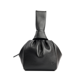 Classic Black Bombón Knot Wrist Bag
