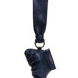 Mini-Mina Miniature Metallic Navy Bag