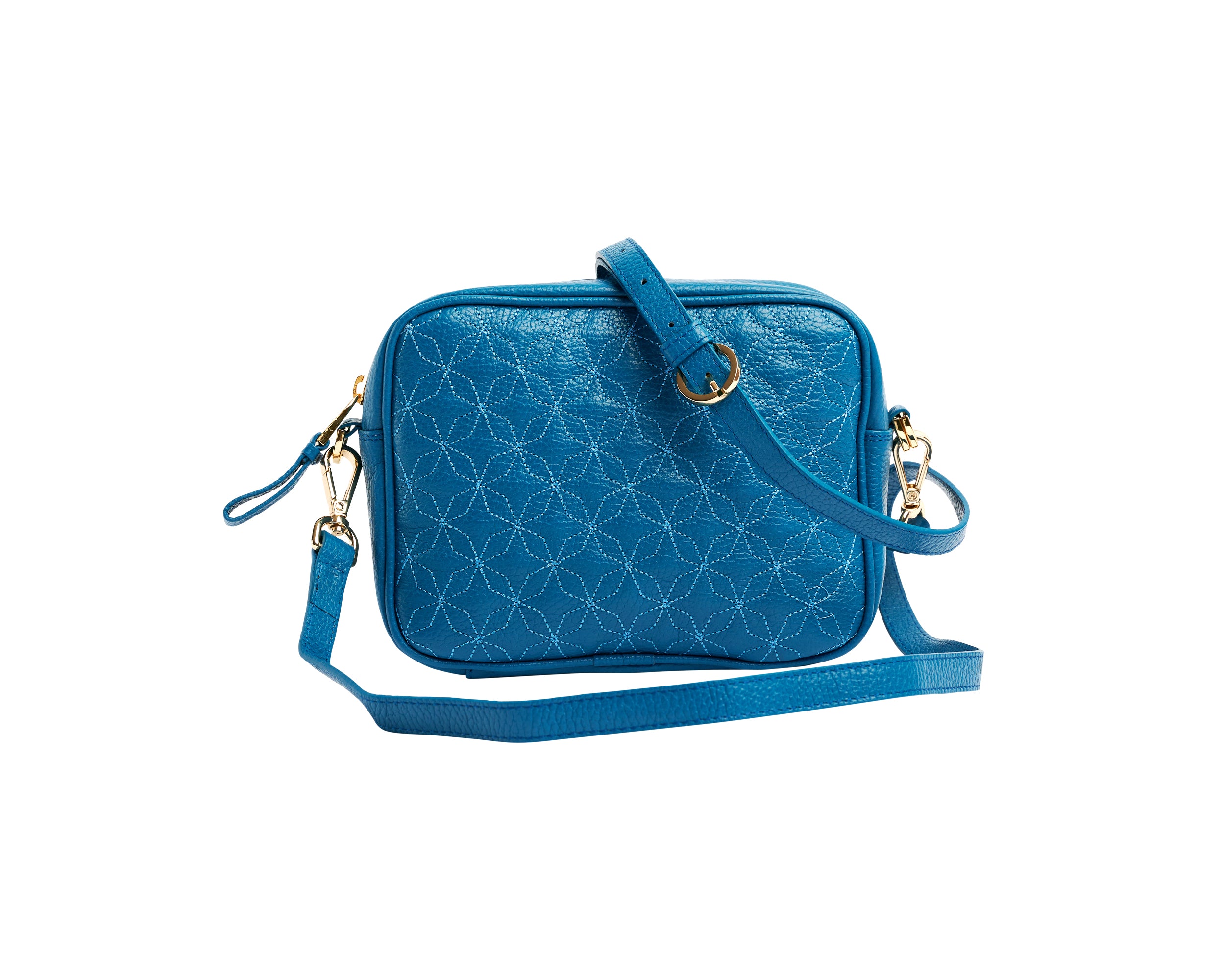 Turquoise Leather Crossbody Camera Bag / Handbag – lusciousscarves