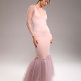 Betty Nude Tulle Dress