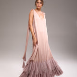 Nela Nude Tulle Dress