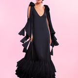 Nela Black Tulle Dress