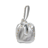 Studs Silver Bombón Knot Wrist Bag