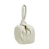 Classic White Bombón Knot Wrist Bag