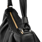 Clau Black Baguette Bag