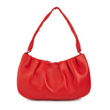 Clau Red Baguette Bag