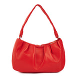 Clau Red Baguette Bag