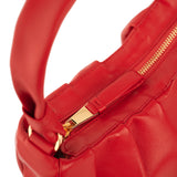 Clau Red Baguette Bag