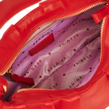 Clau Red Baguette Bag