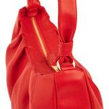 Clau Red Baguette Bag