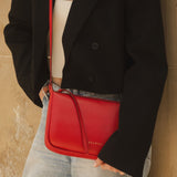 Eloise Red Adjustable Crossbody Bag