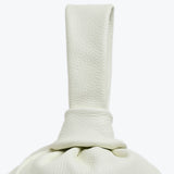 Classic White Bombón Knot Wrist Bag