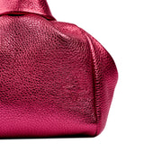 Metallic Fuchsia Bombón Knot Wrist Bag