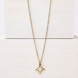 Solitare Star Necklace