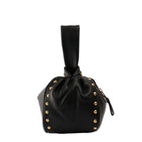 Studs Black Bombón Knot Wrist Bag