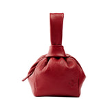 Classic Cranberry Bombón Knot Wrist Bag