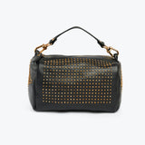 Studed Barrel Black-Gold Bag