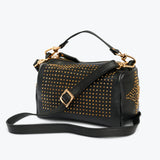 Studed Barrel Black-Gold Bag