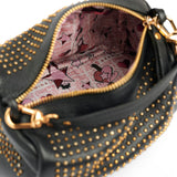 Studed Barrel Black-Gold Bag