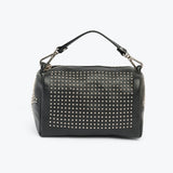 Studed Barrel Black-Silver Bag