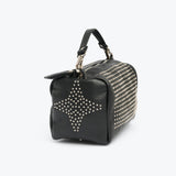 Studed Barrel Black-Silver Bag