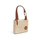 Soleil Woven Brown Wristlet