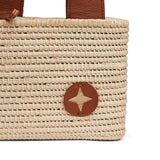 Soleil Woven Brown Wristlet