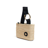 Soleil Woven Black Wristlet