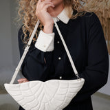 Zer Ivory Versatile Chain Clutch