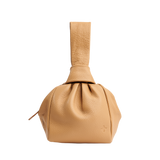 Classic Beige Bombón Knot Wrist Bag