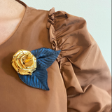 Gold Rose Pin